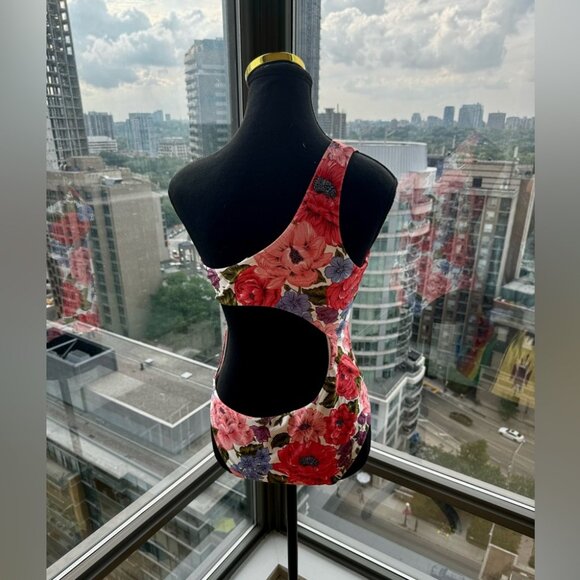 🆕 ZIMMERMANN 🧿 NWOT Poppy One-Shoulder Floral One Piece Bathing Suit - Sz 3 - Picture 7 of 16